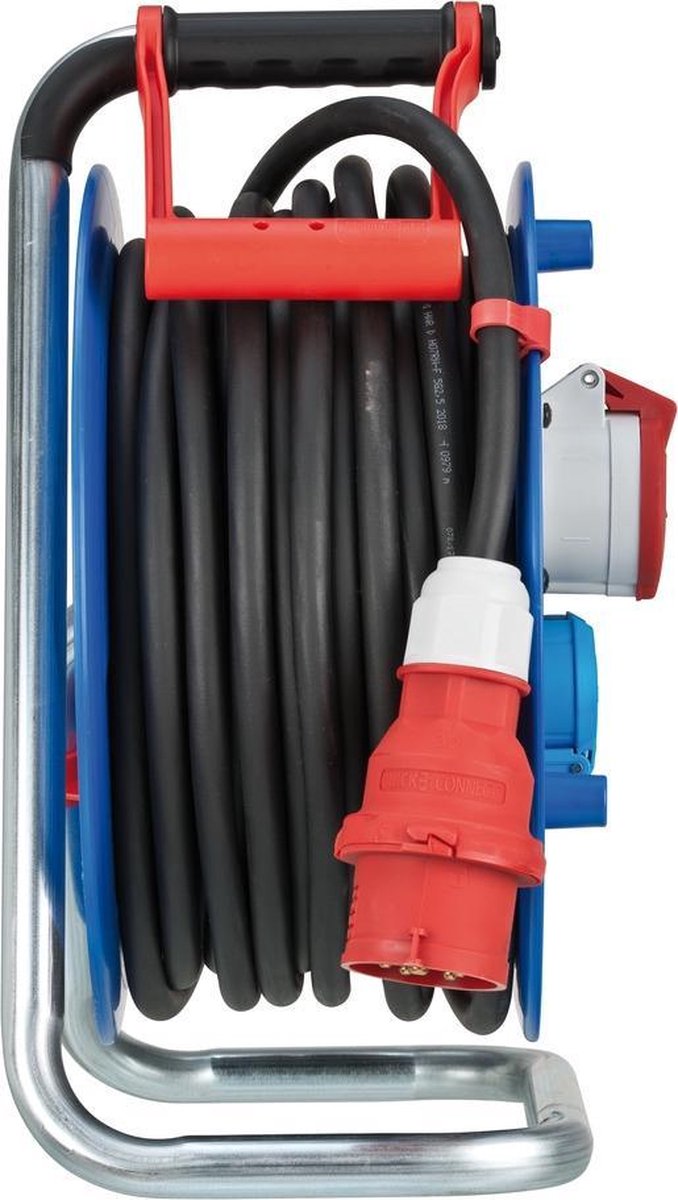Brennenstuhl Kabelhaspel 30 mtr | IP44 | 5G2.5 | 400V | Voor de bouw | 1237980