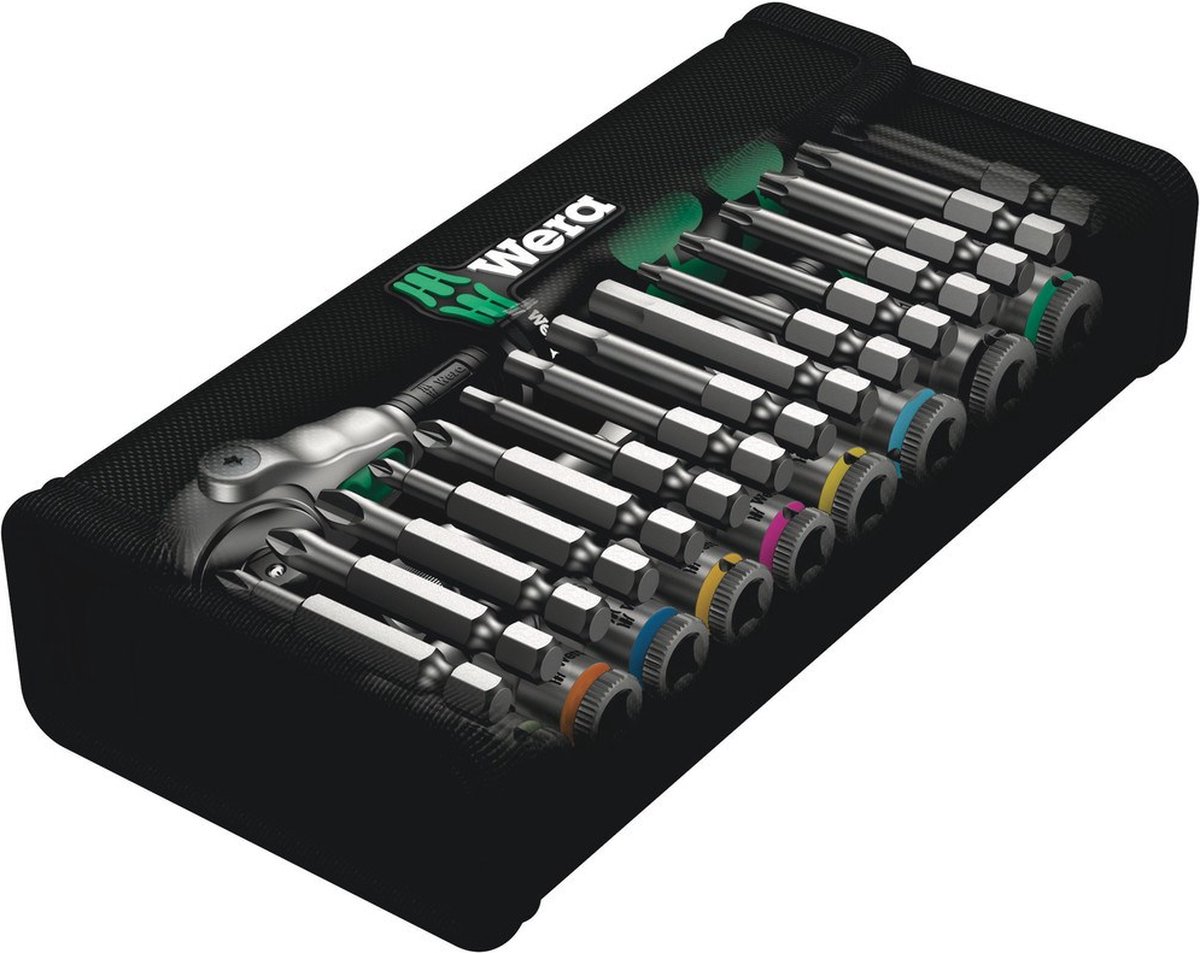 Wera 8100 SA 6 Zyklop Speed-ratelset, 1/4"-aandrijving, metrisch , 28 -delig - 1 stuk(s)