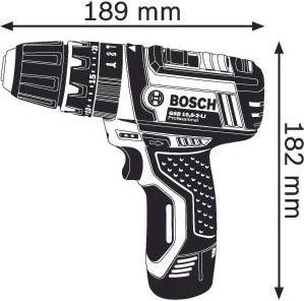 Bosch GSB 12V-15 accu Klopboormachine | Li-Ion 2.0Ah | in L-boxx