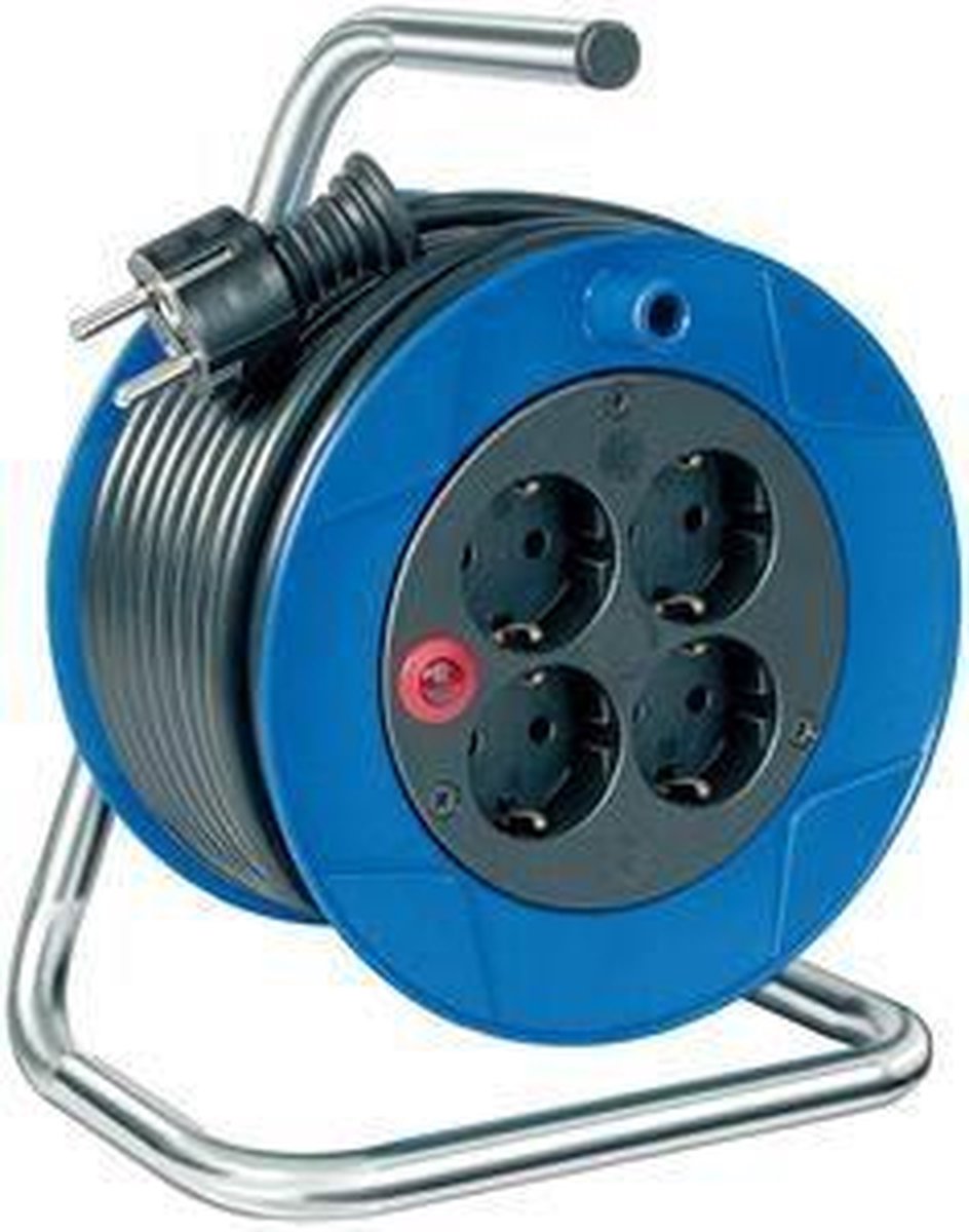 Brennenstuhl Kompakt kabelhaspel 15m H05VV-F 3G1,5 - Blauw