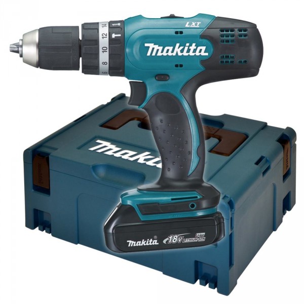 Makita DHP453RYJ 18 V Li-ion klopboormachine | 2 accu&apos;s