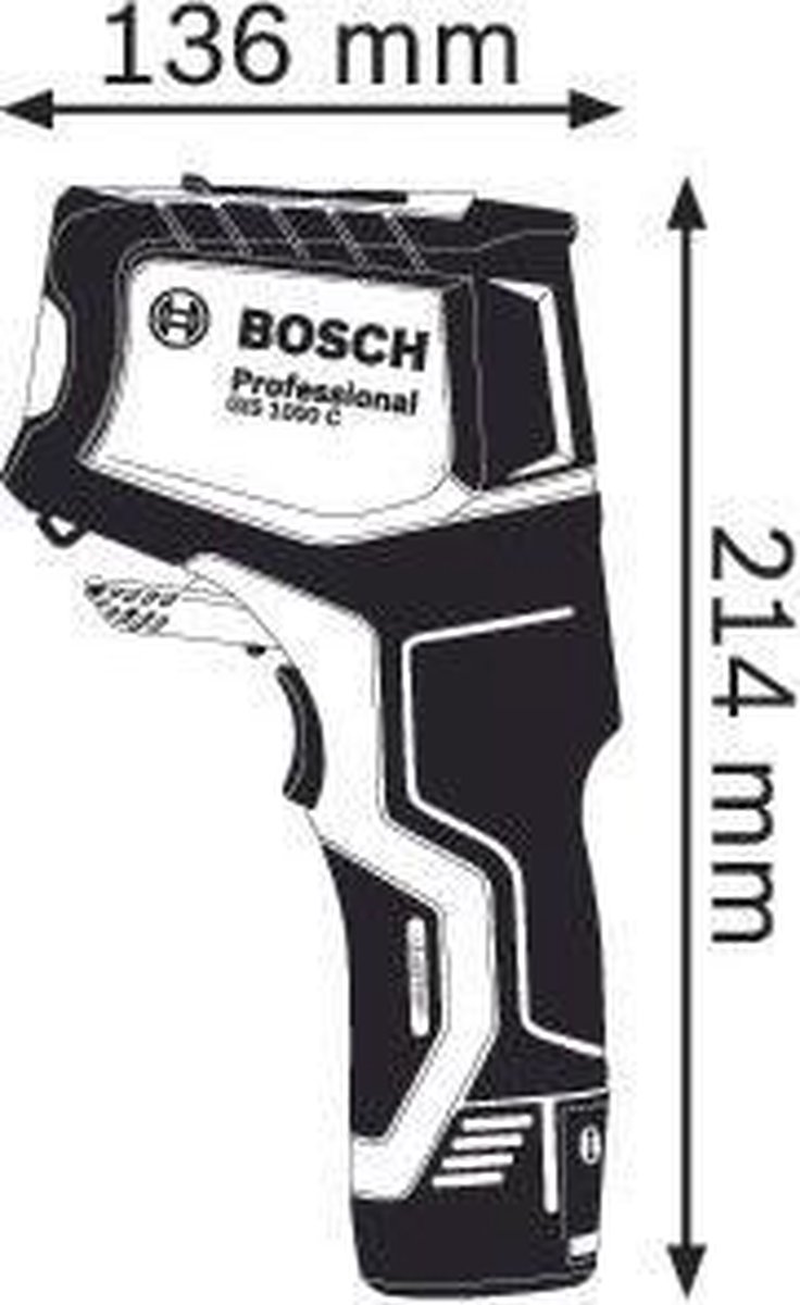 Bosch GIS 1000 C Professional temperatuur- en vochtmeter