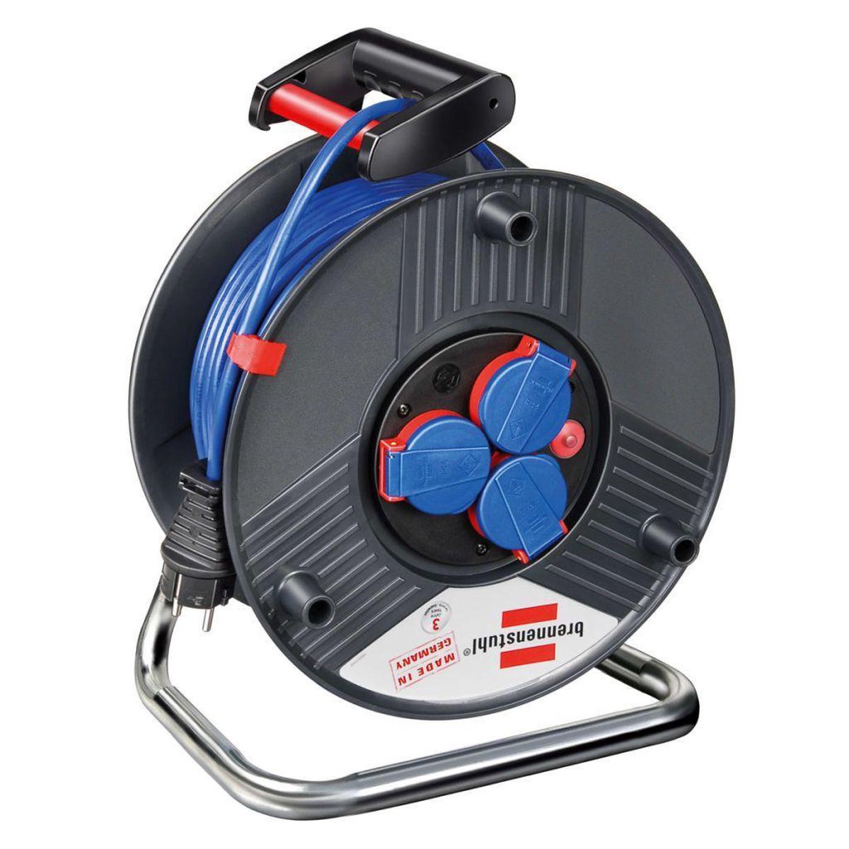 Brennenstuhl Garant IP44 Super-Solid Kabelhaspel 25m - Blauw