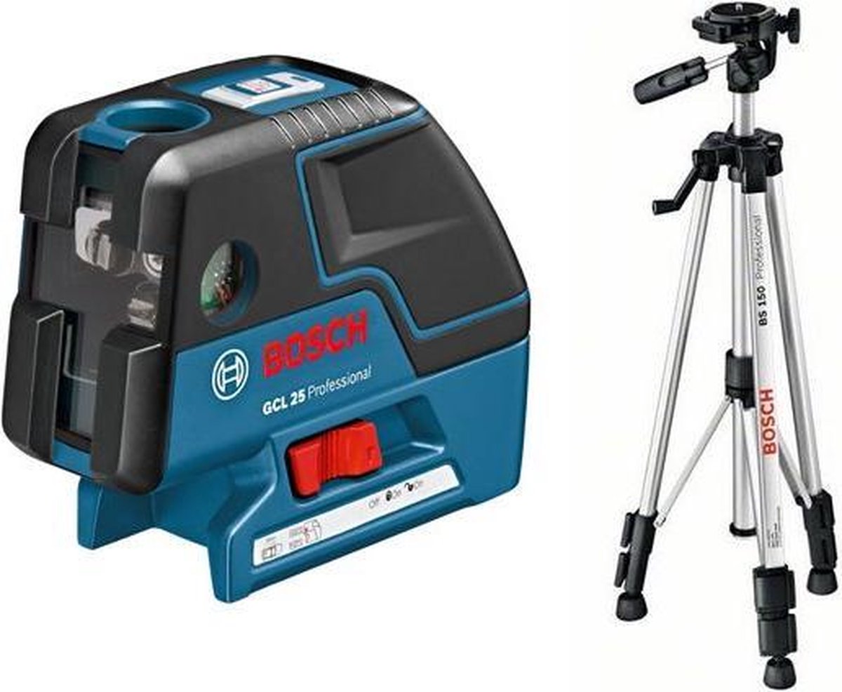 Bosch GCL 25 Professional Punt-Kruislijnlaser + BS 150 Statief