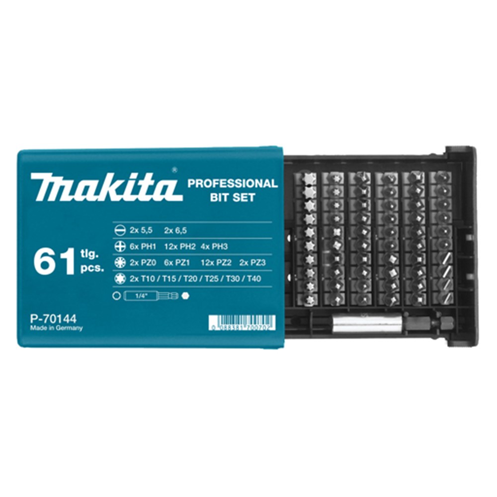 Makita 61-delige Bitset P-70144