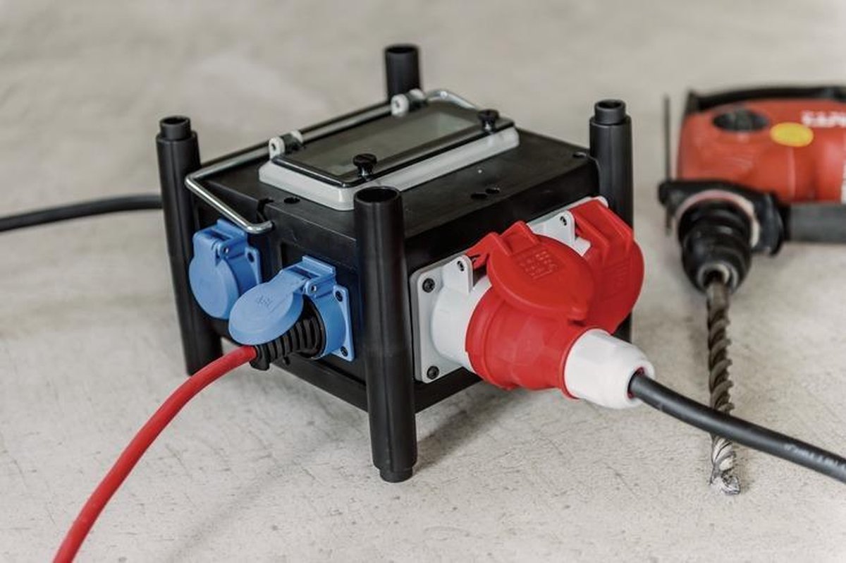 Brennenstuhl Compacte rubberen stroomverdeler BSV 3 FI/16 2 IP44 2m H07RN-F 5G2,5 - 2xCEE16A, 5x230V