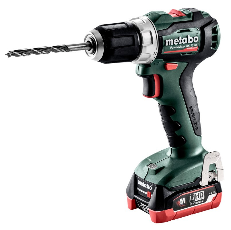 Metabo PowerMaxx BS 12 BL Accu-boorschroefmachine 12V 2x4Ah LiHD