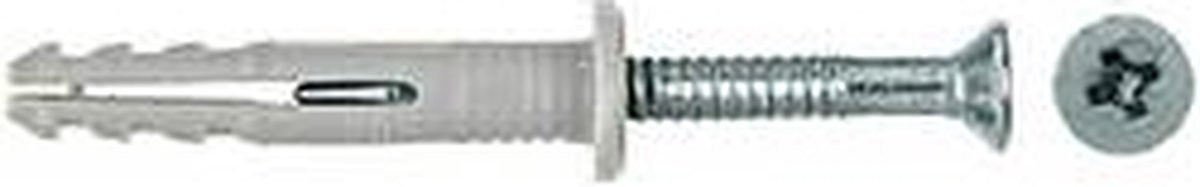 Fischer N 5X50/25 S NAGELPLUG 100 St - Grijs