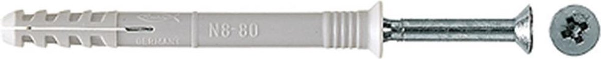 Fischer N 5X50/25 S NAGELPLUG 100 St - Grijs