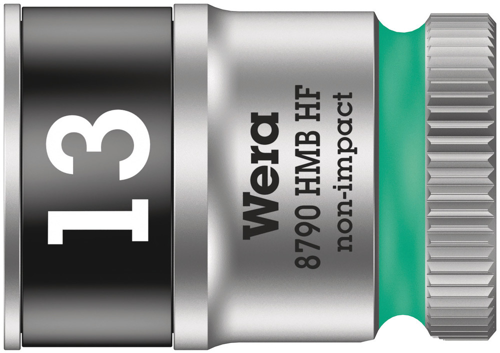 Wera 8790 HMB HF Zyklop Hand- en Machinedop, met 3/8"-aandrijving met vasthoudfunctie, 12.0 x 29.0 mm - 1 stuk(s)