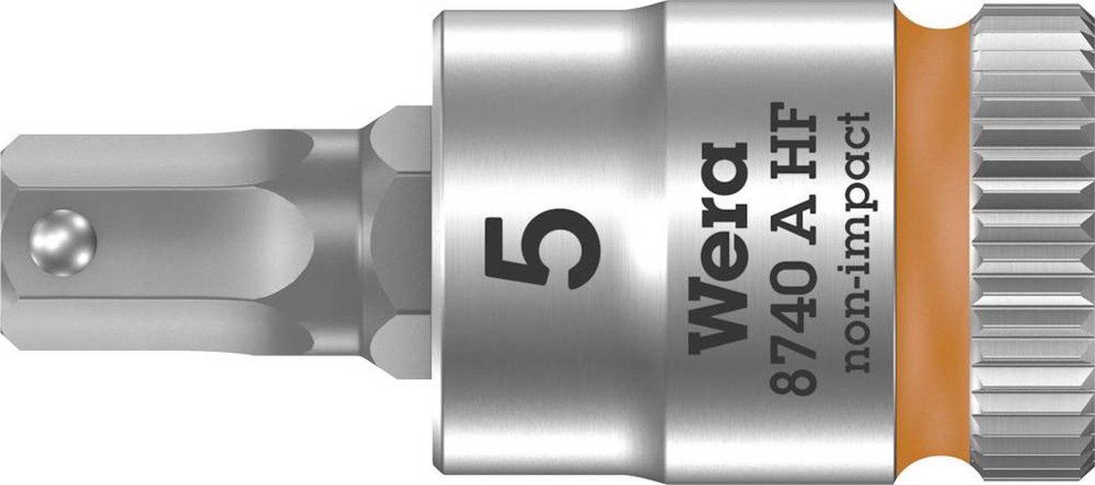 Wera 8740 A HF Zyklop Bit/dop-combinatie met Vasthoudfunctie met 1/4" Aandrijving, 5.0 x 28 mm - 1 stuk(s)