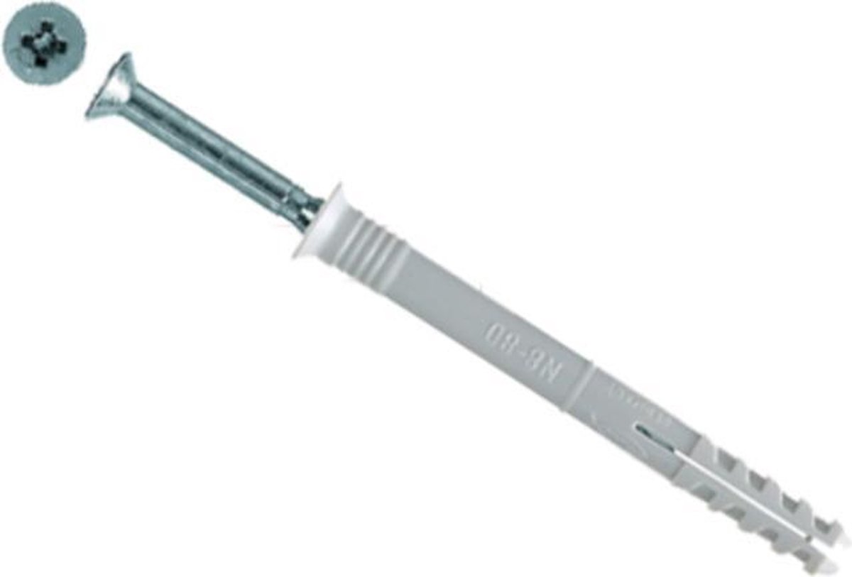 Fischer N 5X30/5 S NAGELPLUG 100 St - Grijs