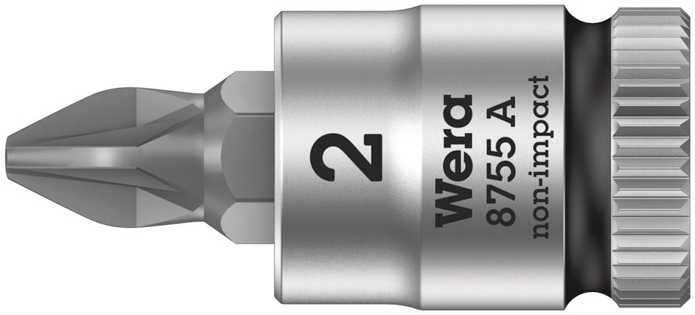 Wera 8755 A Zyklop Bit/dop-combinatie met 1/4" Aandrijving, PZ 3 x 28 mm - 1 stuk(s)