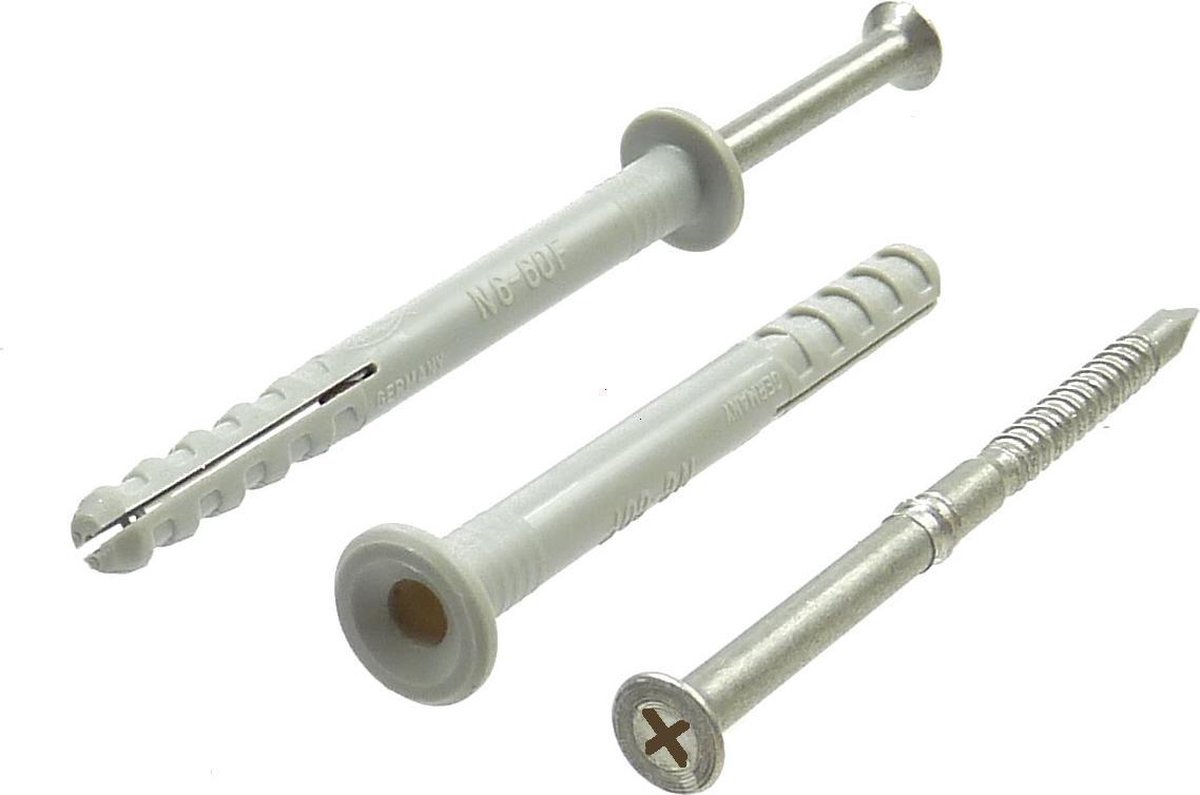 Fischer N 5X40/15 S NAGELPLUG 100 St - Grijs