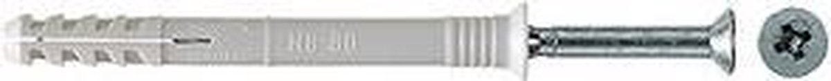 Fischer N 8X100/60 S NAGELPLUG (50) 50 St - Grijs