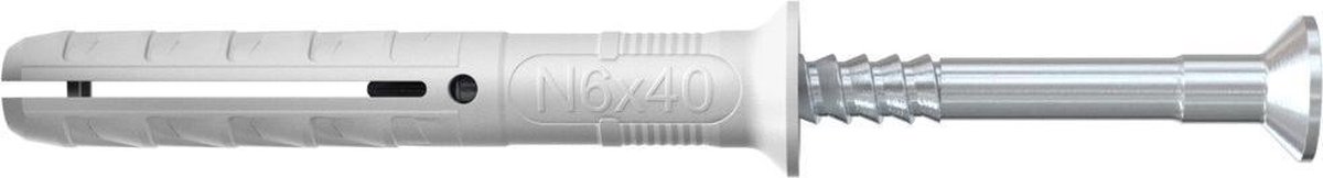 Fischer N 8X100/60 S NAGELPLUG (50) 50 St - Grijs