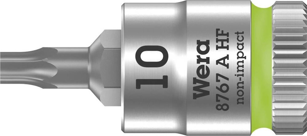 Wera 8767 A HF TORX® Zyklop Bit/dop-combinatie met 1/4" Aandrijving met Vasthoudfunctie, TX 10 x 28 mm - 1 stuk(s)