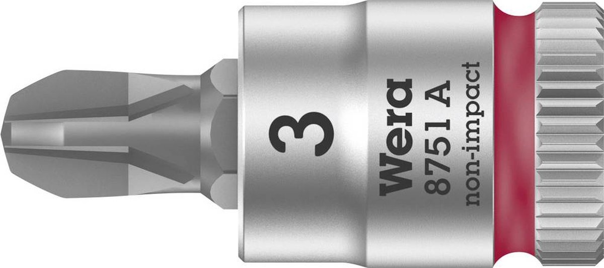 Wera 8751 A Zyklop Bit/dop-combinatie met 1/4" Aandrijving , PH 3 x 28 mm - 1 stuk(s)