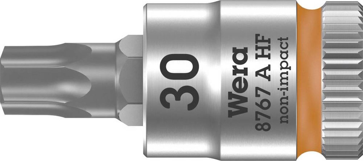 Wera 8767 A HF TORX® Zyklop Bit/dop-combinatie met 1/4" Aandrijving met Vasthoudfunctie, TX 30 x 28 mm - 1 stuk(s)