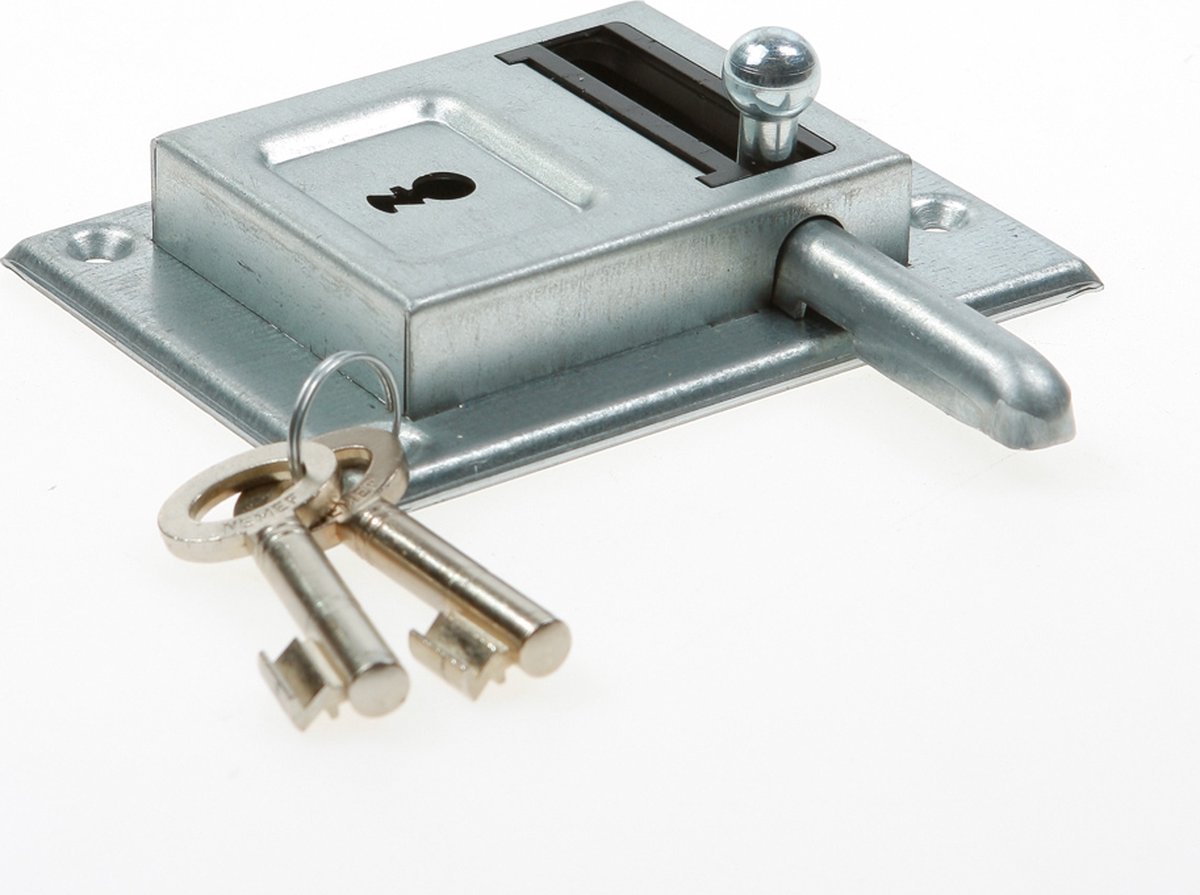 Nemef 98/12, Opleg Grendelslot, Klaviersleutel, Slotkast Staal Verzink - 9009812000