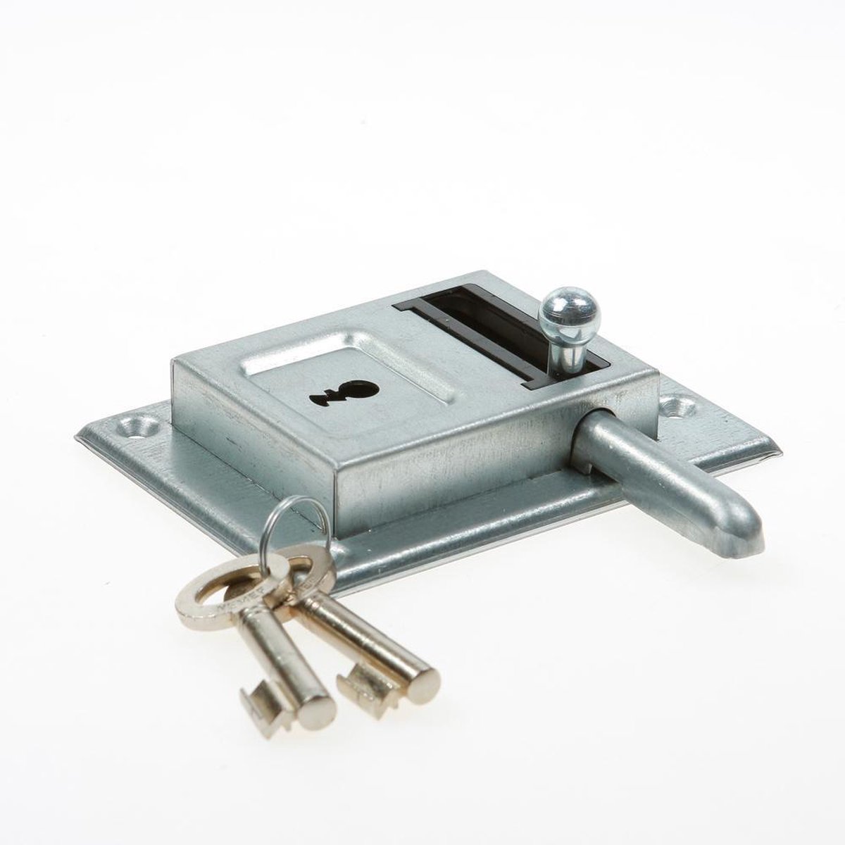 Nemef 98/12, Opleg Grendelslot, Klaviersleutel, Slotkast Staal Verzink - 9009812000