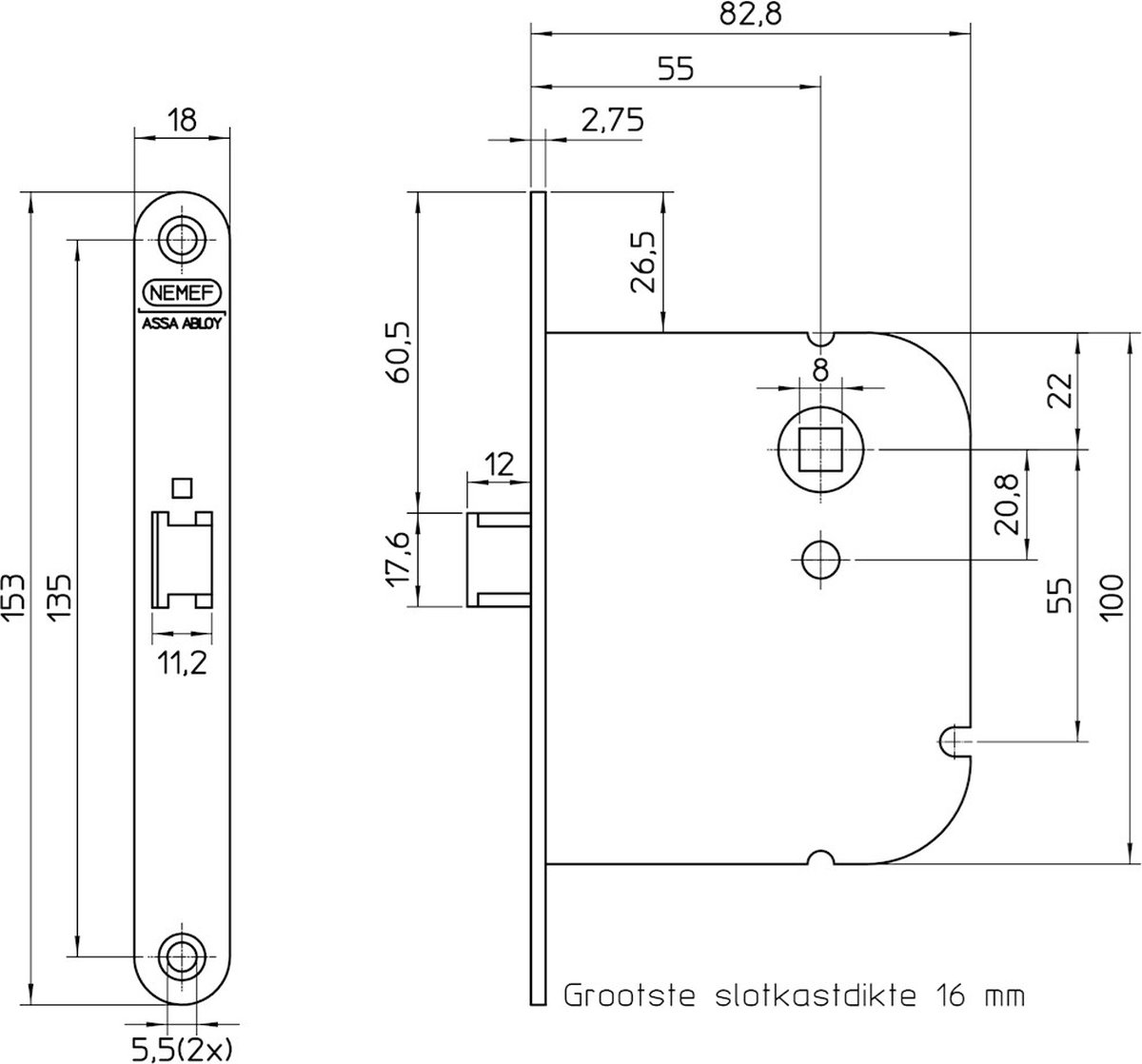 Nemef Loopslot 1435-55Mm Rs Loopslot 1435-55Mm Rs - 9143500551