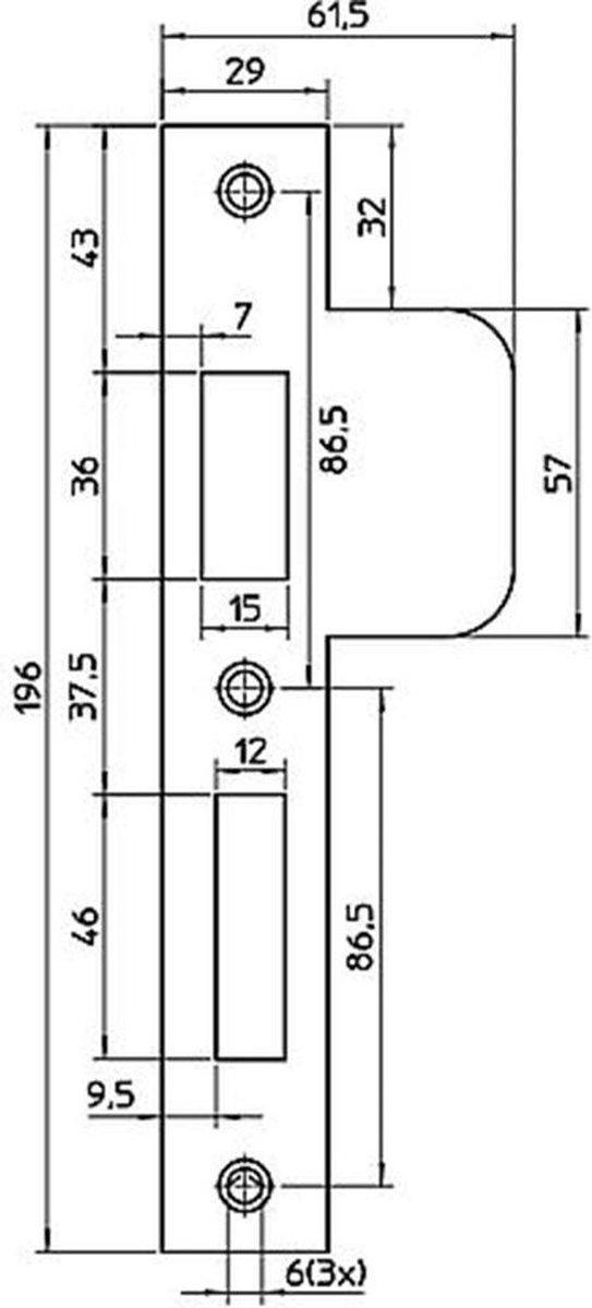 Nemef Sluitplaat Vp4139/17 Ls Rechth. Sluitplaat Vp4139/17 L - 9413990182
