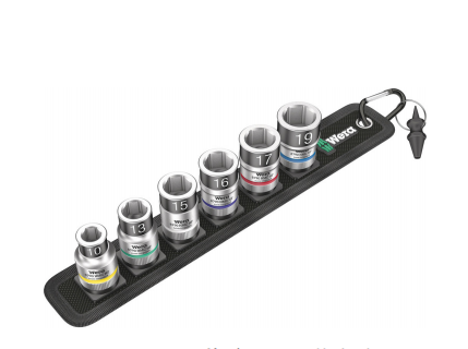 Wera Belt C 1 Zyklop Doppen set, met vasthoudfunctie, met 1/2" -aandrijving, 7-delig