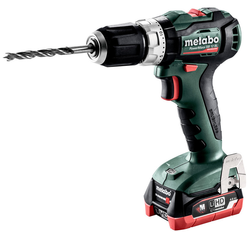 Metabo PowerMaxx SB 12 BL Accu-klopboorschroefmachine 12V 2x4Ah LiHD