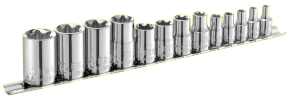 Torx® doppenset 1/4"-3/8"-1/2" | 13-delig | E034801