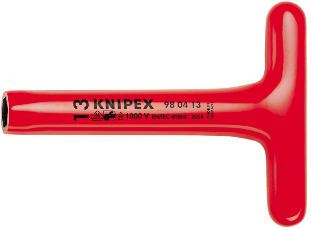 Knipex Dopsleutel T-greep 8 x 200 mm VDE - 98 04 08
