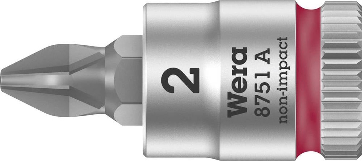 Wera 8751 A Zyklop Bit/dop-combinatie met 1/4" Aandrijving , PH 2 x 28 mm - 1 stuk(s)