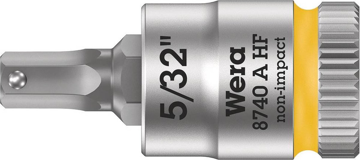 Wera 8740 A HF Binnenzeskant Zyklop Bitdop met 1/4"-aandrijving met vasthoudfunctie, 5/32" - 1 stuk(s)