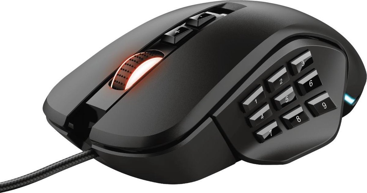 Trust GXT 970 Morfix Aanpasbare Gaming Muis - Zwart