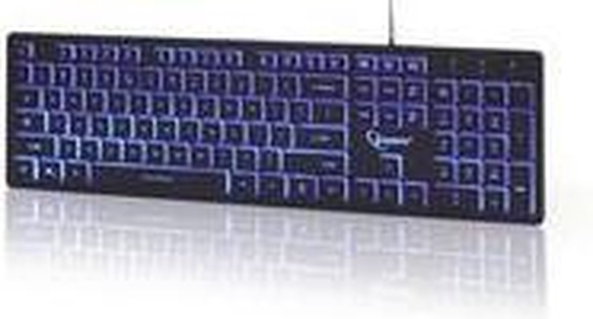 Gembird Multimedia toetsenbord (zwart) met BackLight