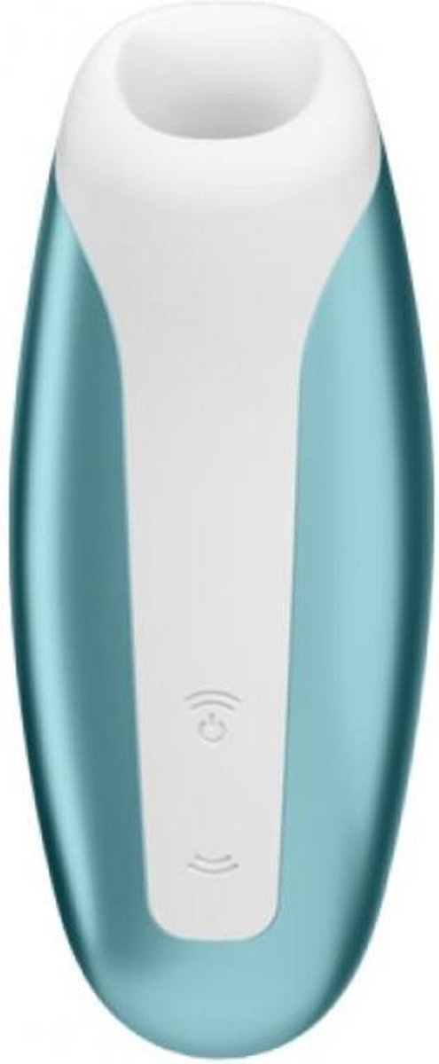 SATISFYER Love Breeze Luchtdrukvibrator - Ice Blue - Blauw