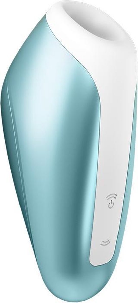 SATISFYER Love Breeze Luchtdrukvibrator - Ice Blue - Blauw