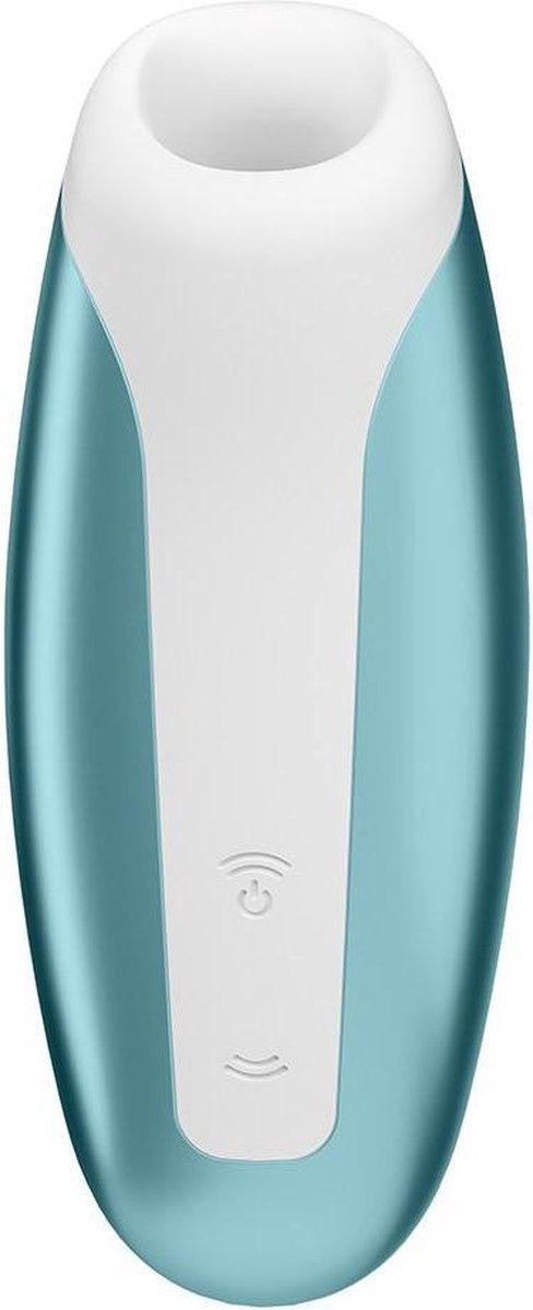 SATISFYER Love Breeze Luchtdrukvibrator - Ice Blue - Blauw