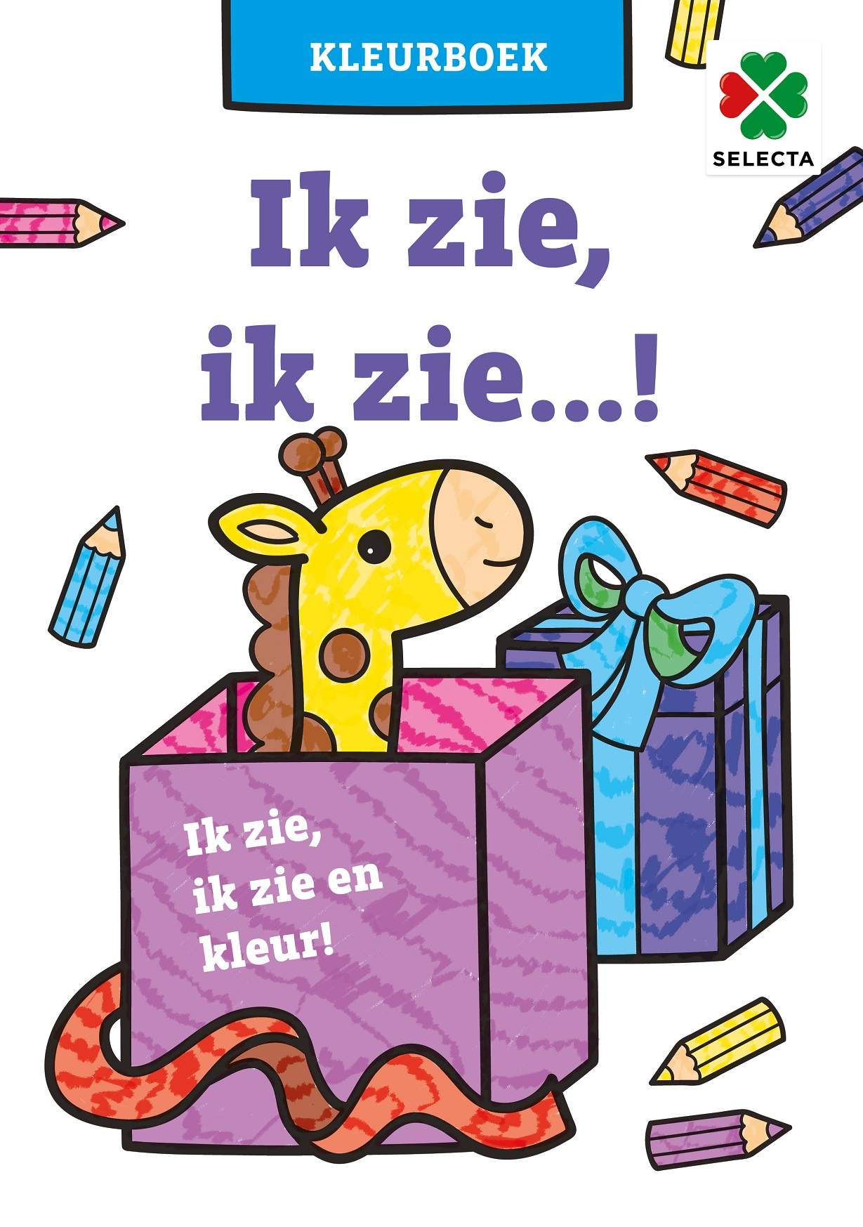 Selecta kleurboek Ik zie ik zie! junior 30 x 21 cm papier