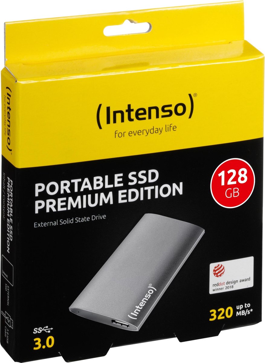 Intenso externe SSD Festplatte Premium Edition 1,8 128 GB , USB 3.0