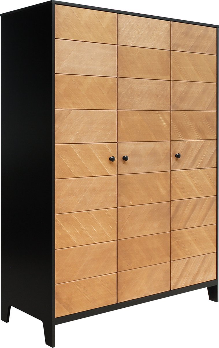 Bopita Job 3-Deurskast - Vintage Honey