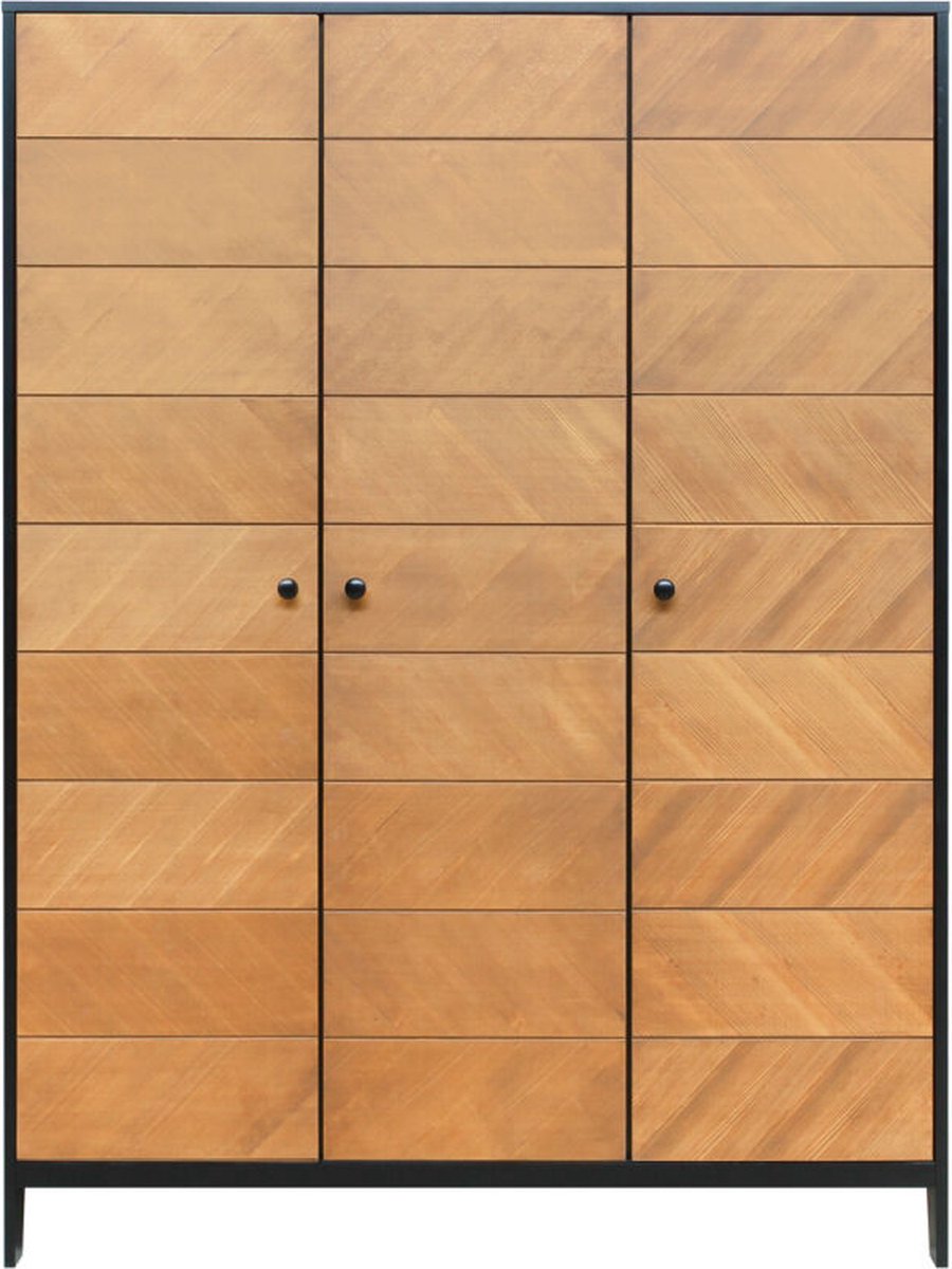 Bopita Job 3-Deurskast - Vintage Honey