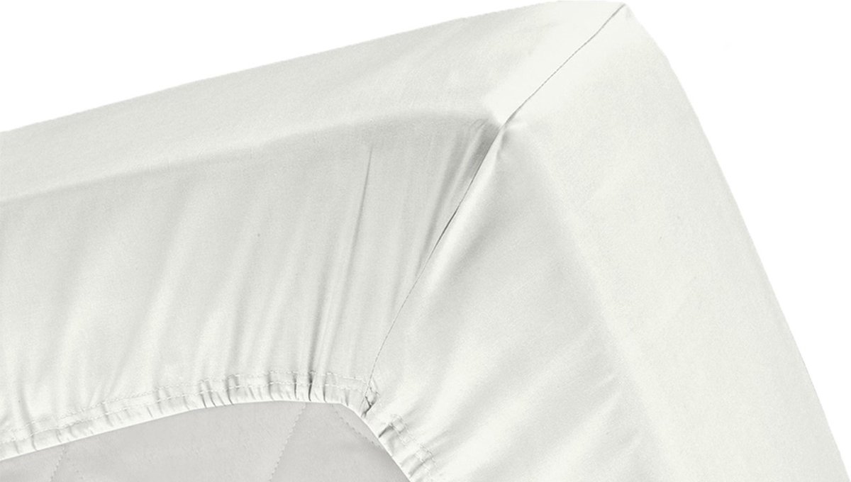 Cinderella Hoeslaken Basic Katoen 40cm Hoekhoogte - ivory - Beige