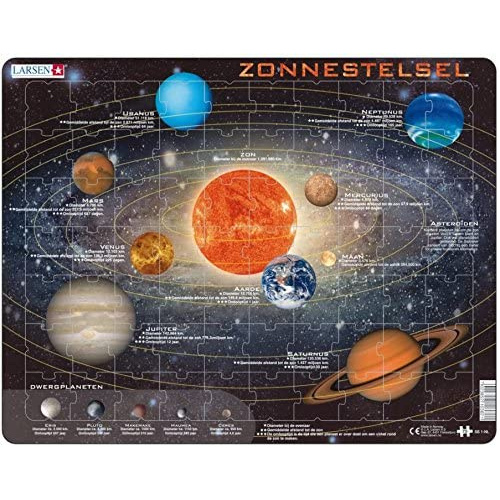 Larsen legpuzzel Maxi Zonnestelsel 70 stukjes