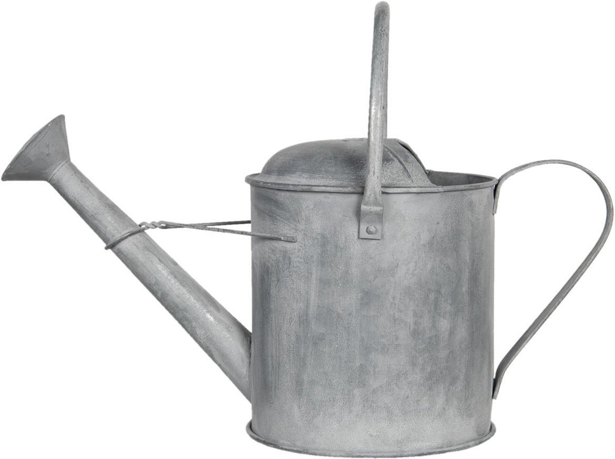 Clayre & Eef Decoratie gieter - 61*24*30/42 cm ijzer - - 5Y0780 - Grijs