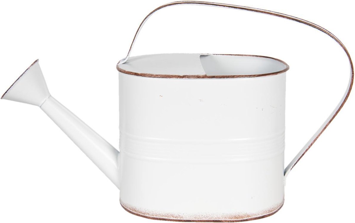 Clayre & Eef Decoratie gieter - 40*14*25 cm - wit - ijzer - - 6Y3729W