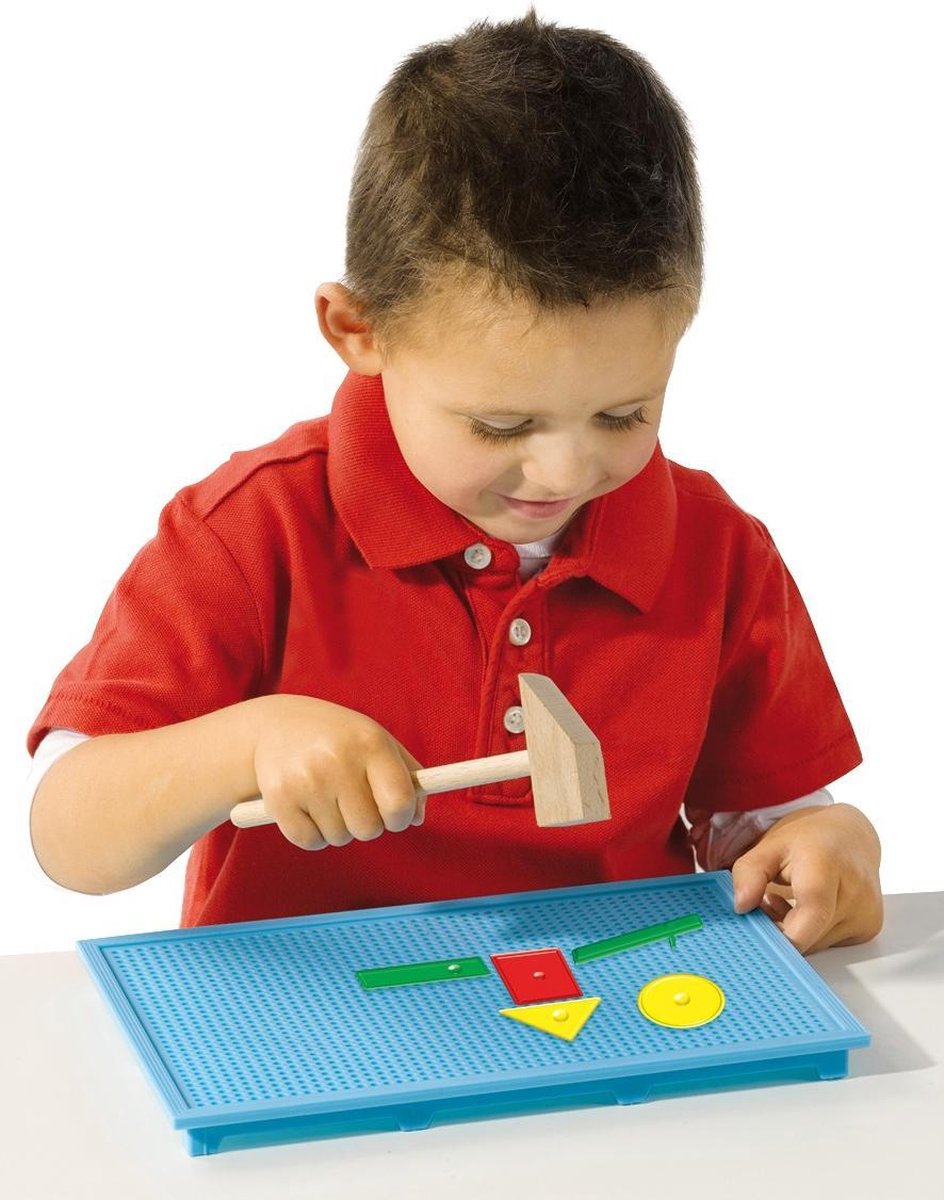 Ses hamertje tik 30 x 20 x 4 cm multicolor