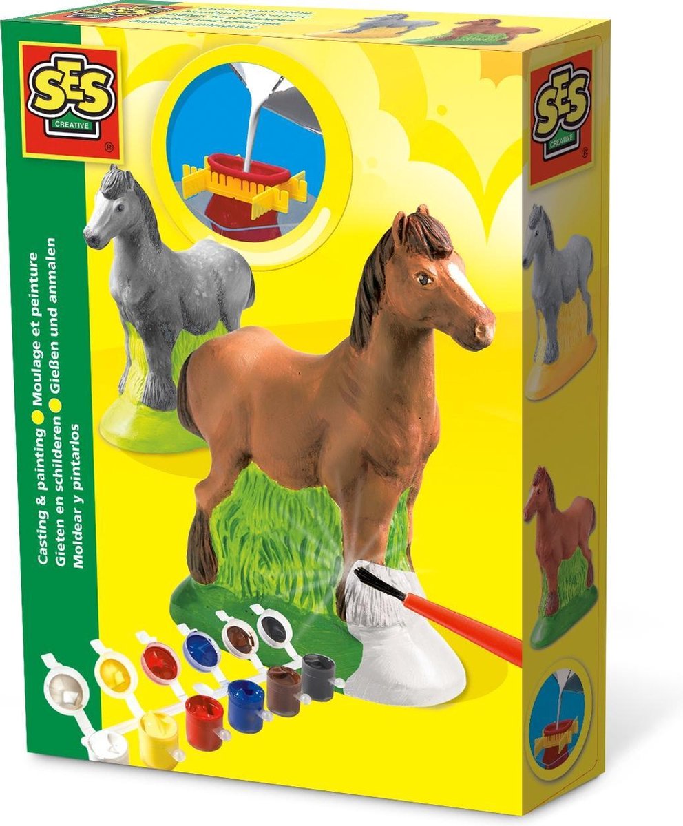 Ses Creative gips gieten en schilderen paard - Blauw