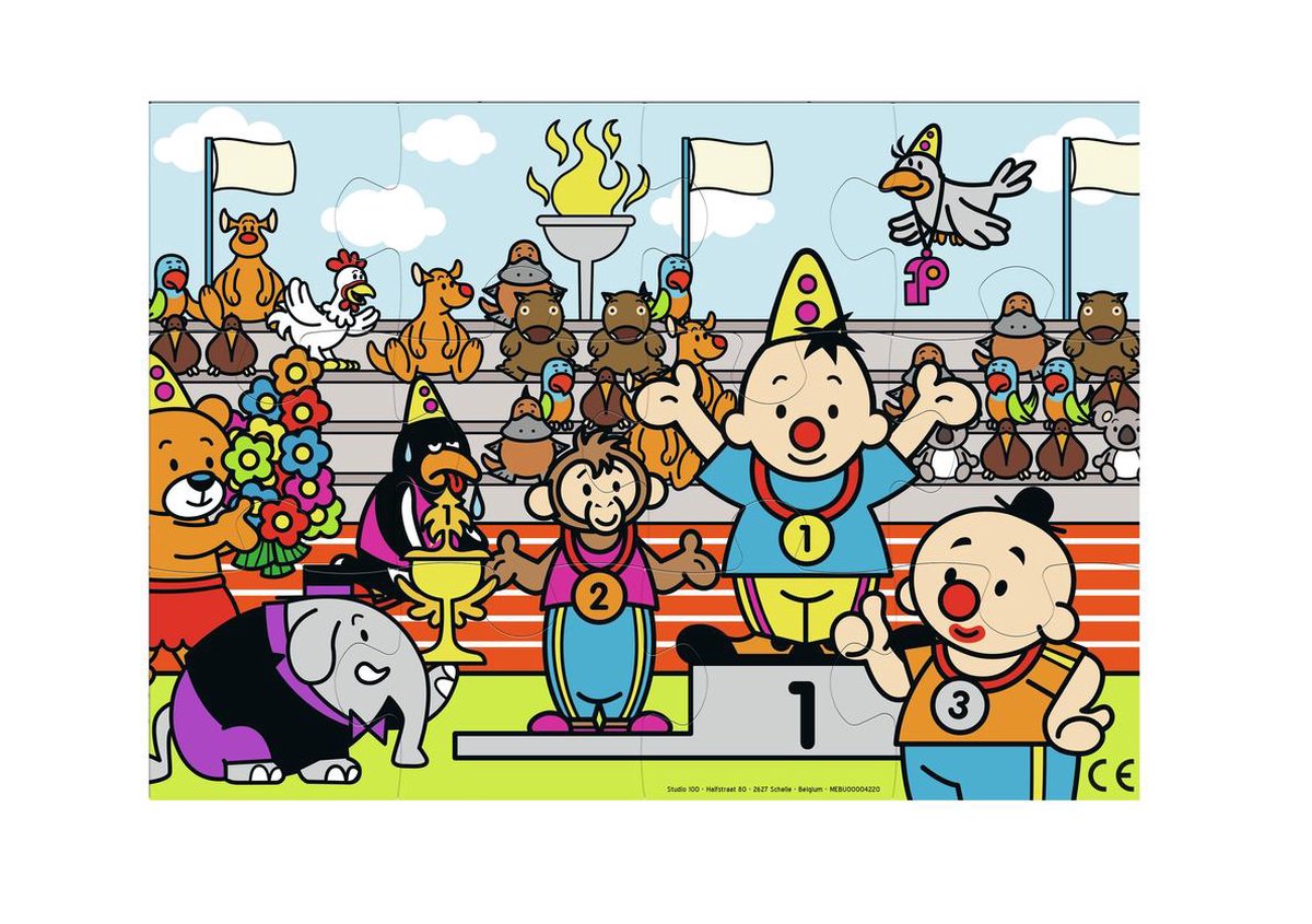 Studio 100 legpuzzel Bumba Atleet junior 12 stukjes