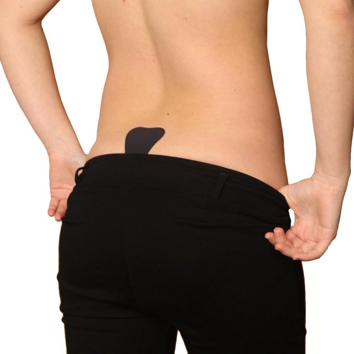 Bye Bra Zelfklevende plak String, ondergoed dames - Zwart